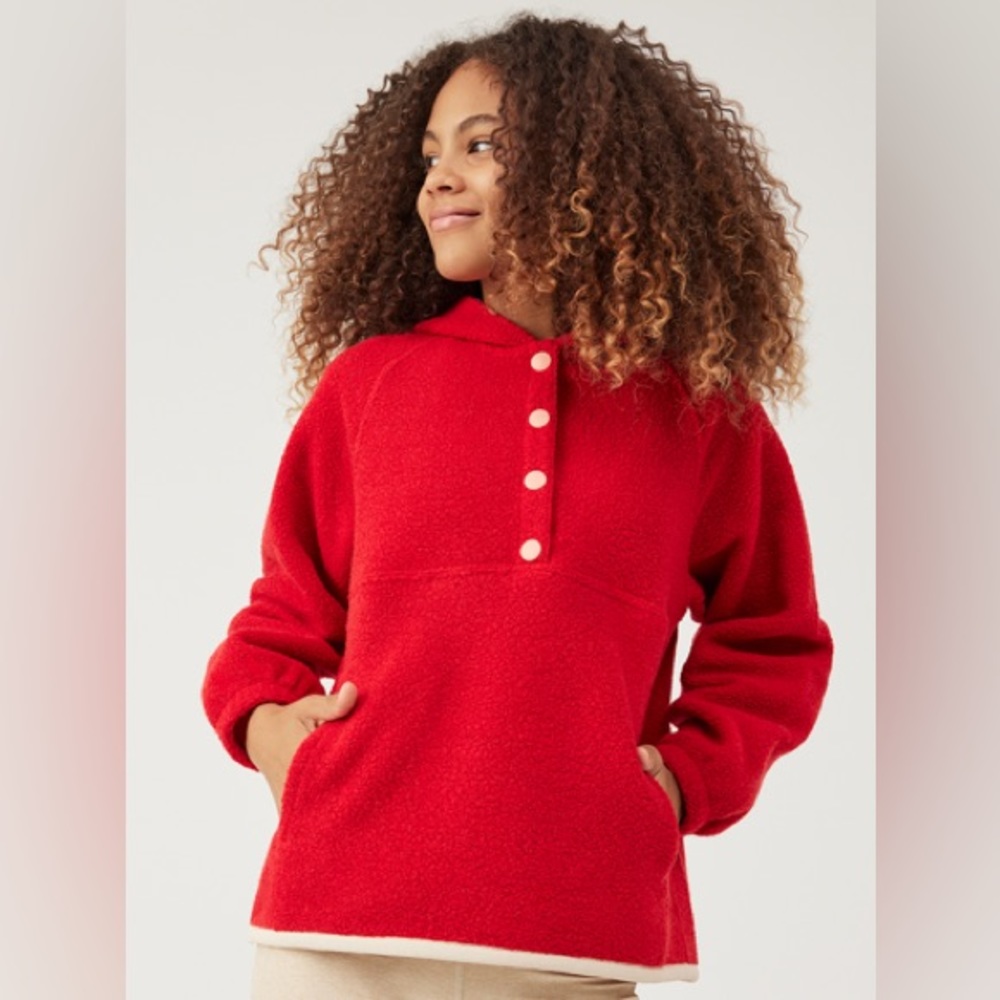 NWT Outdoor Voices MegaFleece Snap Up Hoodie